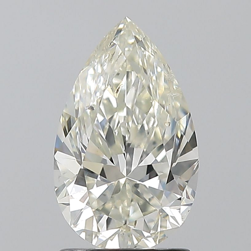 1.7 carat K-SI2 Natūralus Pear Deimantas (1)