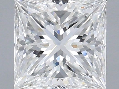 0.6 carat F-VVS2 Natūralus Princess Deimantas (1)