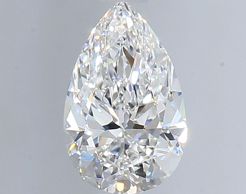 0.59 carat E-VVS1 Natūralus Pear Deimantas (1)