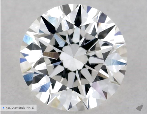 0.4 carat E-VS2 Excellent cut Natūralus Round Deimantas (1)