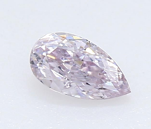 0.19 carat Light Pink-SI2 Natūralus Pear Deimantas (1)