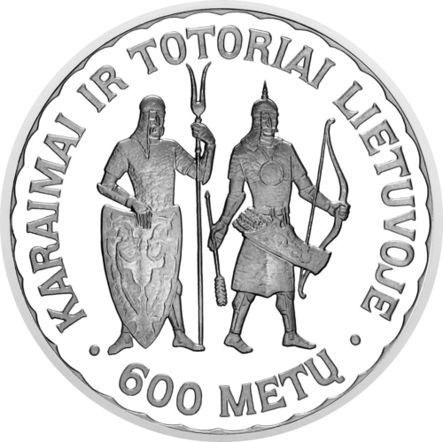 1997 Татары и караимы 50 литов серебряная монета PF 69 ULTRA CAMEO (3)