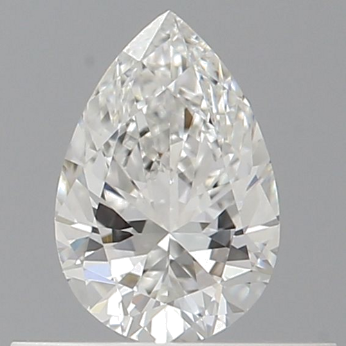 0.4 carat F-VVS2 Natūralus Pear Deimantas (1)