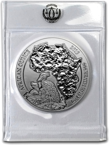 2019 Shoebill Rwanda 50 francs 1 oz silver coin (3)