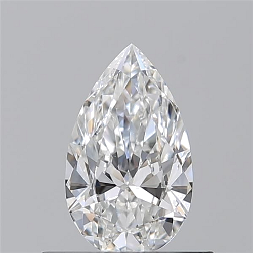 0.53 carat F-VVS2 Natūralus Pear Deimantas (1)