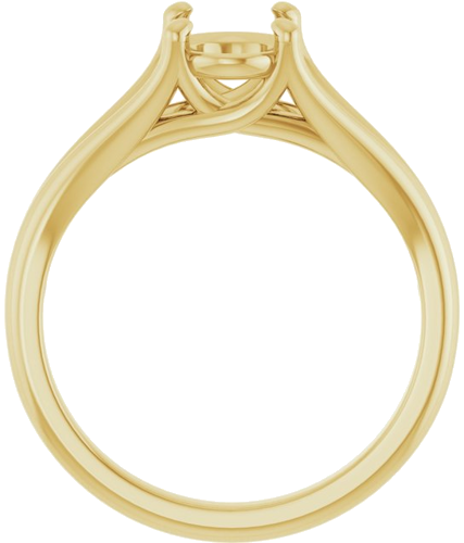 Sužadėtuvių Žiedas „Solitaire“ 10k yellow gold Oval 8mm x 6mm (2)