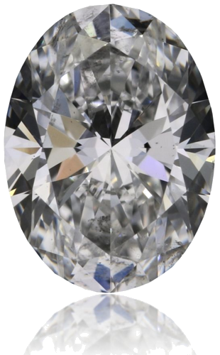 0.51 carat F-SI2 Natūralus Oval Deimantas (1)