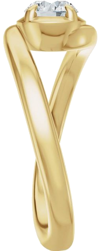 Sužadėtuvių Žiedas „Claw-Prong Solitaire Bypass“ 14k yellow gold Oval 8.5mm x 6.5mm (4)
