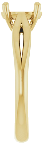 Sužadėtuvių Žiedas „Solitaire“ 14k yellow gold Oval 8mm x 6mm (4)