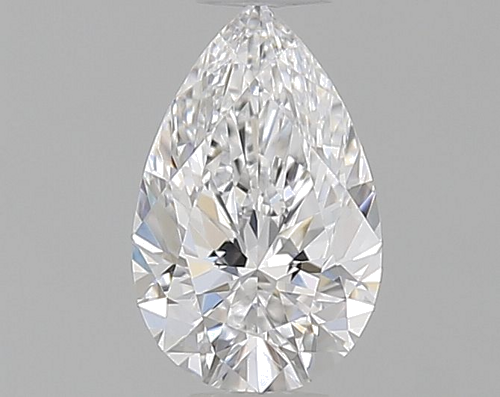 0.4 carat D-VVS2 Natūralus Pear Deimantas (1)
