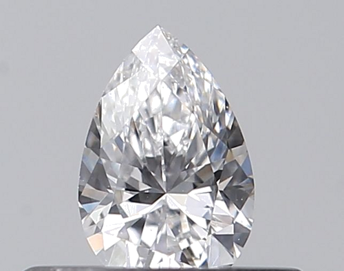 0.24 carat D-VVS2 Natūralus Pear Deimantas (1)