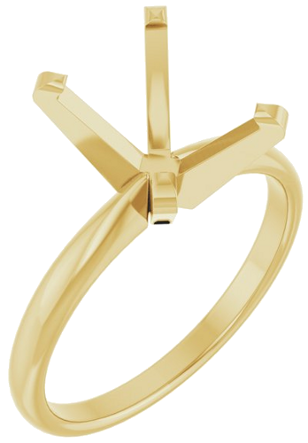 Sužadėtuvių Žiedas „Solitaire“ 14k yellow gold Oval 11mm x 9mm (1)