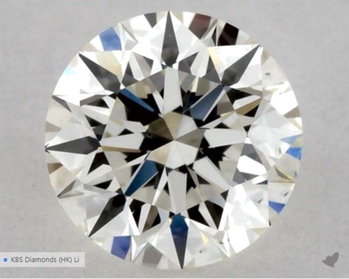 0.34 carat K-VS2 Excellent cut Natūralus Round Deimantas (1)