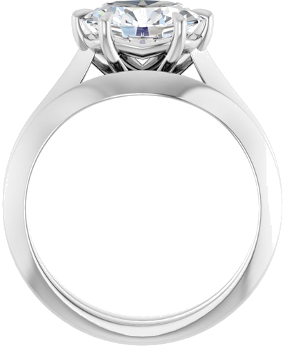 Sužadėtuvių Žiedas „Claw-Prong Solitaire“ 925 Sidabro Oval 9mm x 7mm (7)