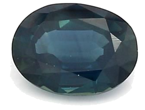 0.74 carat BLUE BRILLIANTSTEP cut Oval Safyras (1)