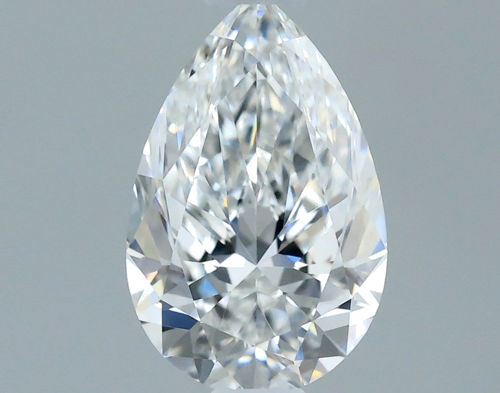 0.5 carat E-VVS2 Natūralus Pear Deimantas (1)