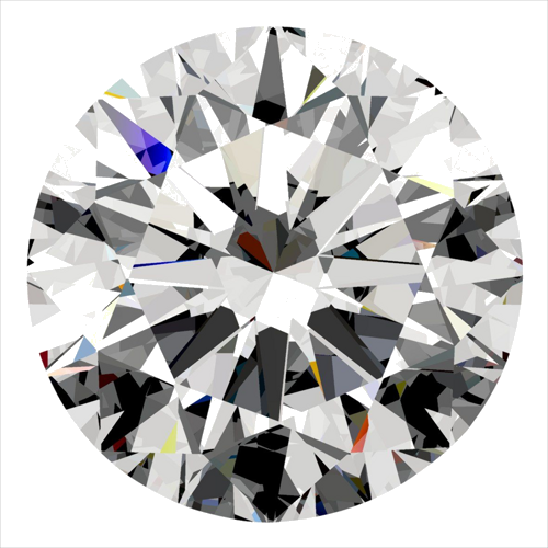 0.5 carat E-VVS2 Very Good cut Natūralus Round Deimantas (1)