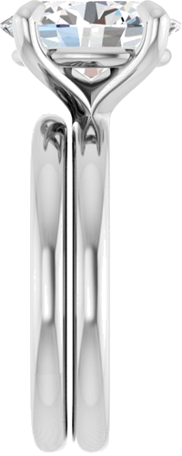 Sužadėtuvių Žiedas „Solitaire“ 950 Platinos Oval 11mm x 9mm (9)
