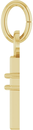 Pakabukas „Accented Cross“ 14k yellow gold Round 1mm (3)