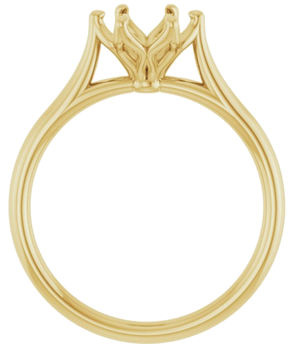 Sužadėtuvių Žiedas „Solitaire“ 750 Geltonojo Aukso Round 7mm (2)