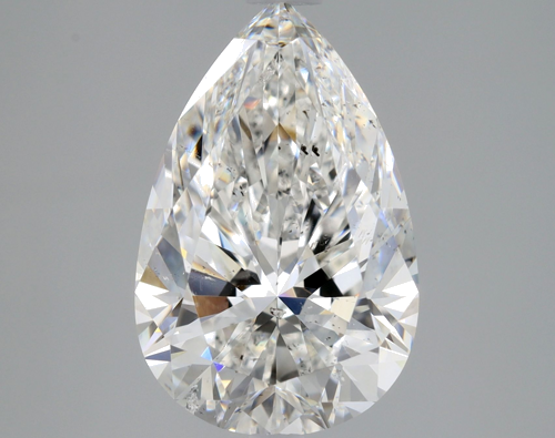 2.54 carat F-SI2 Natūralus Pear Deimantas (1)