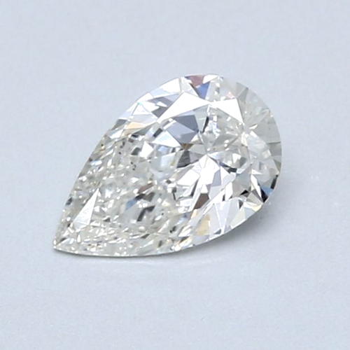 0.58 carat H-SI1 Natūralus Pear Deimantas (1)