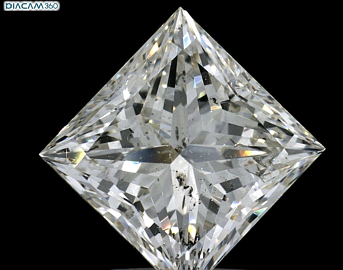 2.5 carat J-SI2 Natūralus Princess Deimantas (1)