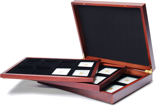 Mahogany Box for 24 Gold Bars (1)