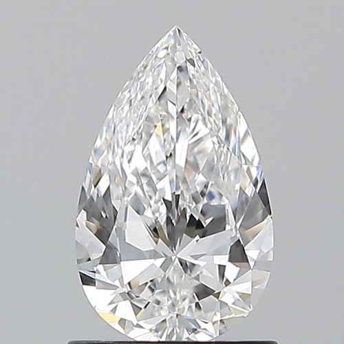 1.0 carat E-VVS2 Natūralus Pear Deimantas (1)