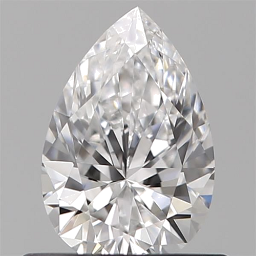 0.51 carat D-VVS2 Natūralus Pear Deimantas (1)