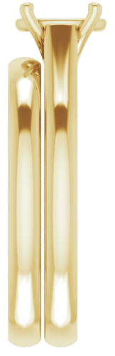 Sužadėtuvių Žiedas „Solitaire“ 585 Geltonojo Aukso Oval 7mm x 5mm (9)