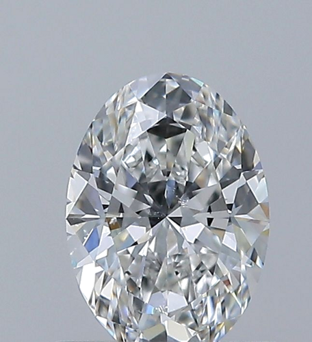 0.6 carat F-SI1 Natūralus Oval Deimantas (1)