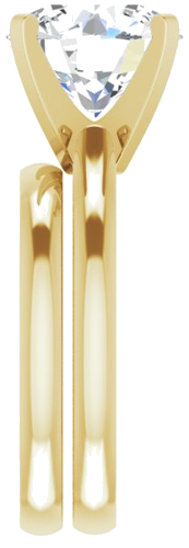 Sužadėtuvių Žiedas „Solitaire“ 14k yellow gold Round 10.5mm (9)