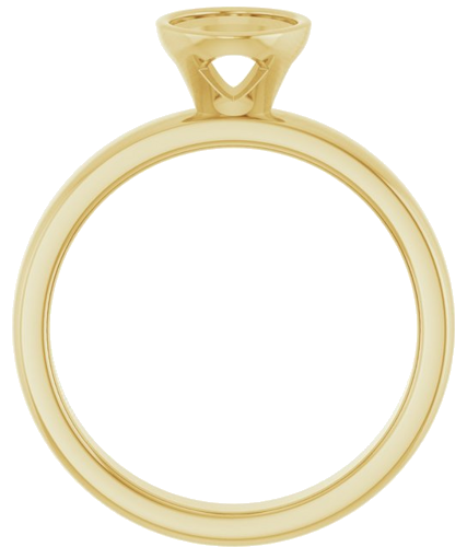 Sužadėtuvių Žiedas „Bezel-Set Solitaire“ 14k yellow gold Oval 8mm x 6mm (2)