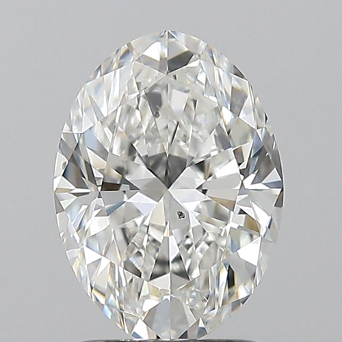 1.7 carat F-SI1 Natūralus Oval Deimantas (1)
