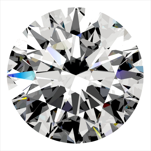 0.37 carat E-FL Excellent cut Natūralus Round Deimantas (1)