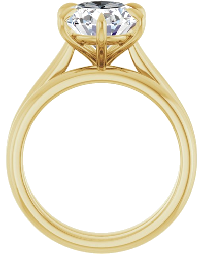 Sužadėtuvių Žiedas „Claw-Prong“ 14k yellow gold Oval 11mm x 9mm (7)