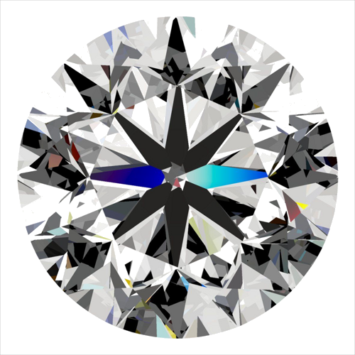 0.51 carat I-VS2 Very Good cut Natūralus Round Deimantas (1)
