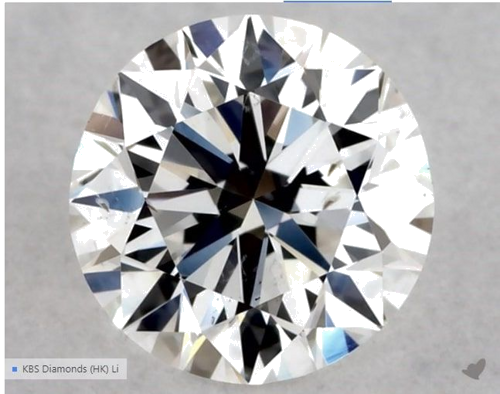 0.5 carat E-SI1 Excellent cut Natūralus Round Deimantas (1)