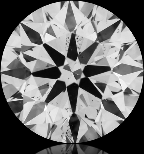 0.55 carat K-SI1 Excellent cut Natūralus Round Deimantas (1)
