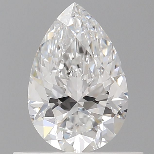 0.53 carat D-IF Natūralus Pear Deimantas (1)