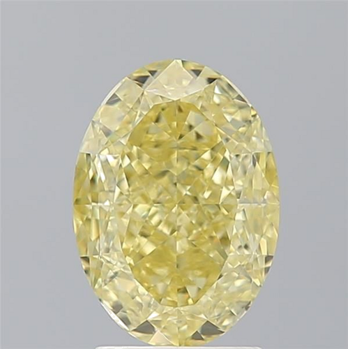 3.06 carat Fancy Yellow-VVS2 Natūralus Oval Deimantas (1)