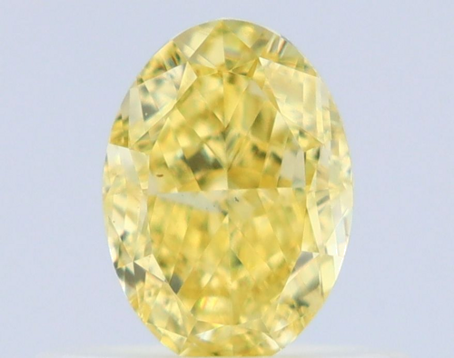 0.5 carat Fancy Intense Yellow-VS1 Natūralus Oval Deimantas (1)
