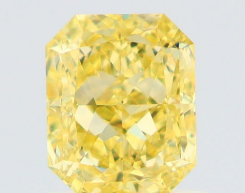 1.02 carat Fancy Intense Yellow-VS2 Natūralus Radiant Deimantas (1)