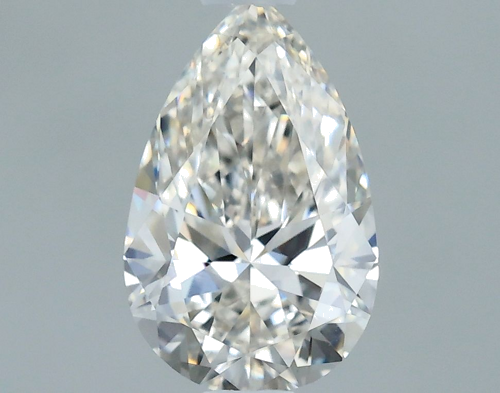 0.61 carat H-IF Natūralus Pear Deimantas (1)