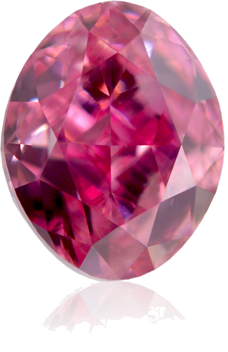 0.61 carat Fancy Vivid Purplish Pink-VS2 Natūralus Oval Deimantas (1)