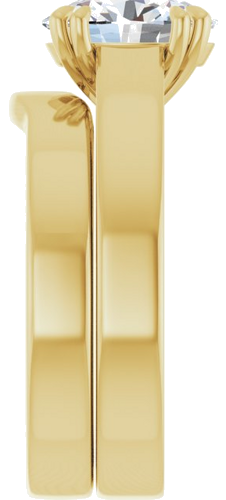 Sužadėtuvių Žiedas „Solitaire“ 585 Geltonojo Aukso Oval 9mm x 7mm (8)