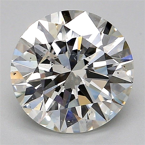 3.01 carat I-SI2 Excellent cut Natūralus Round Deimantas (1)