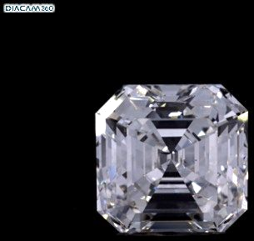 2.09 carat H-SI1 Natūralus Asscher Deimantas (1)
