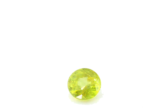 0.69 carat YELLOW Round Sphene (1)